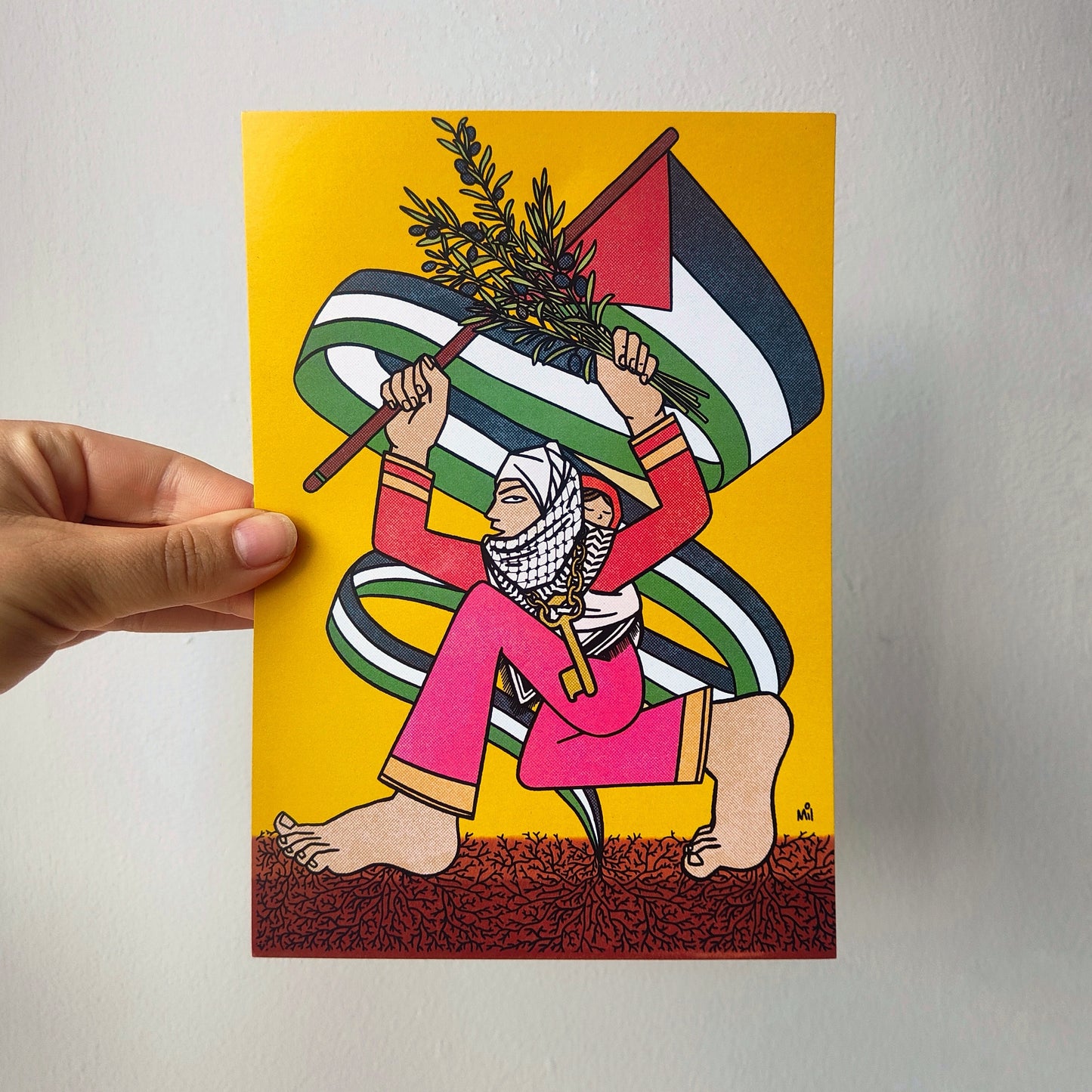 Print for Palestine - Go Fund Me Artwork