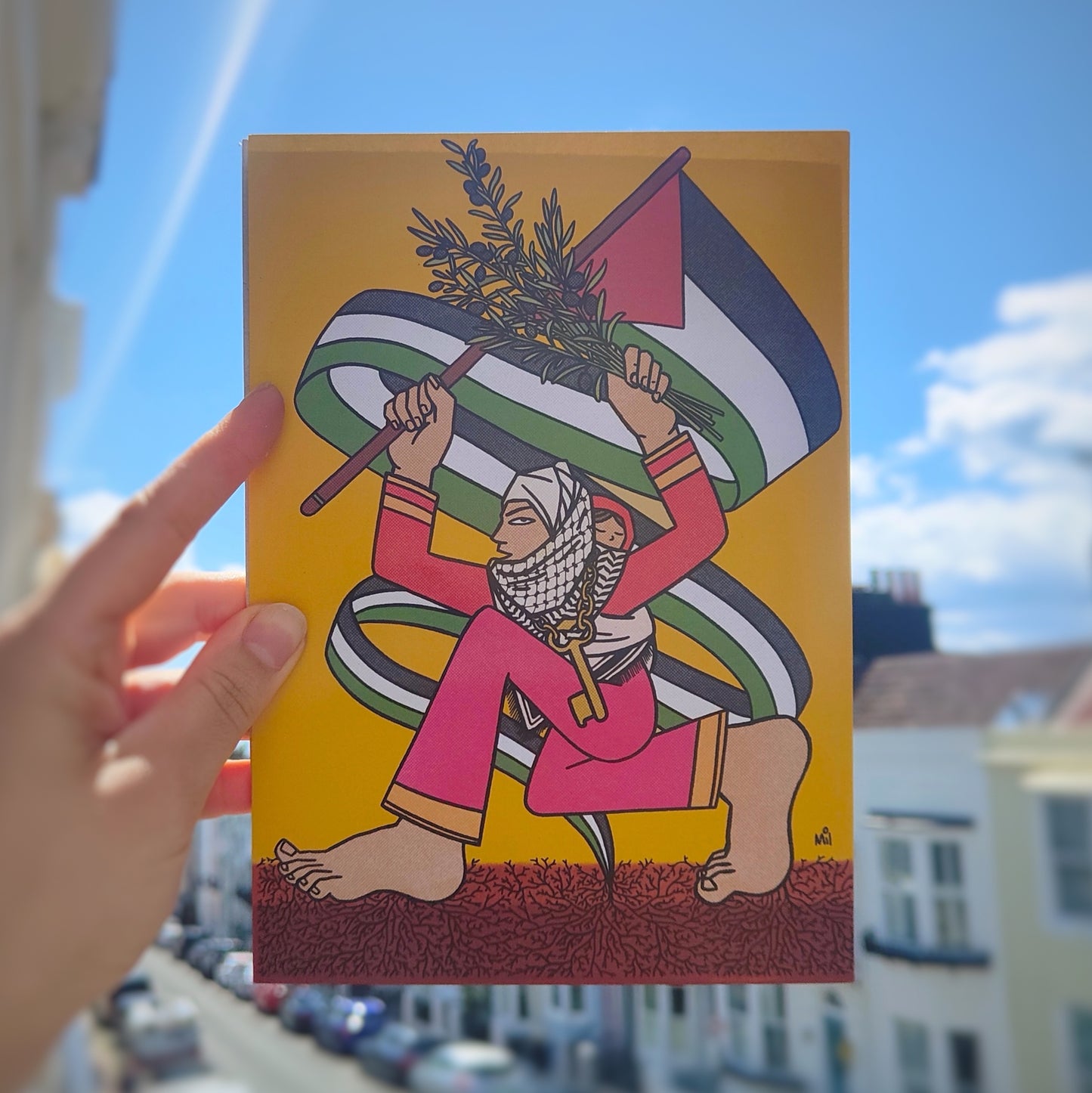 Print for Palestine - Go Fund Me Artwork